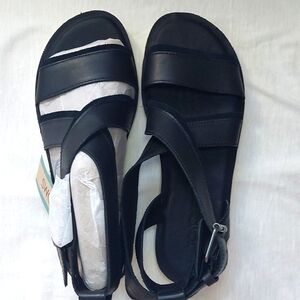 TOMS Sidney Tread Black Leather/Suede 7